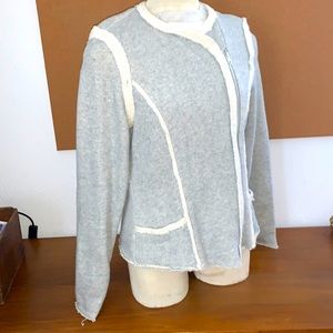 LUCKY LOTUS Sz L zip up jacket